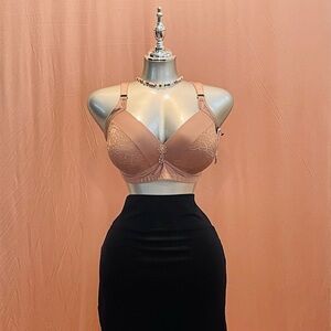 Wireless Everyday Lace-Accent Support Bra in Dusty Rose-Set of 2